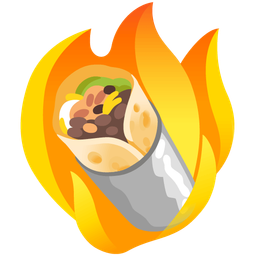 fire and burrito