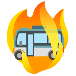 fire and bus