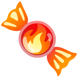 fire and candy