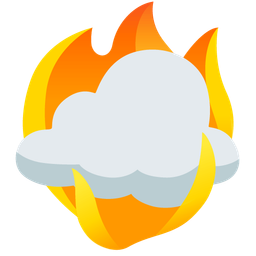 fire and cloud