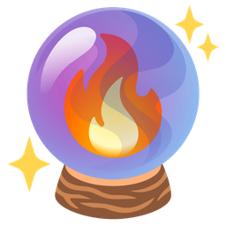fire and crystal ball