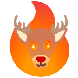 fire and deer