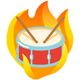 fire and drum