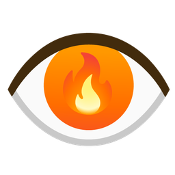 fire and eye