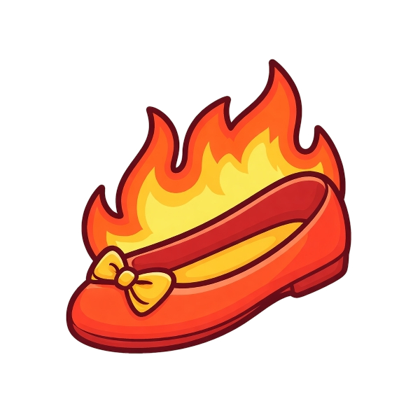 Fire and Flat shoe