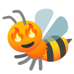 fire and honeybee