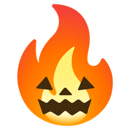 fire and jack-o-lantern
