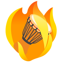 fire and long drum