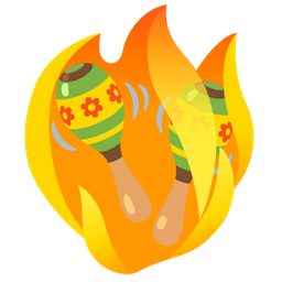 fire and maracas
