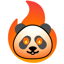 fire and panda