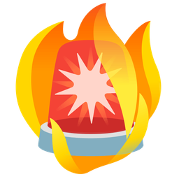 fire and police car light