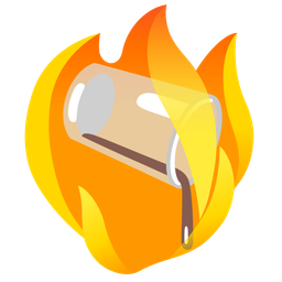 fire and pouring liquid