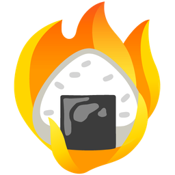 fire and rice ball