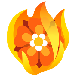fire and rosette