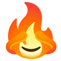 fire and see-no-evil monkey