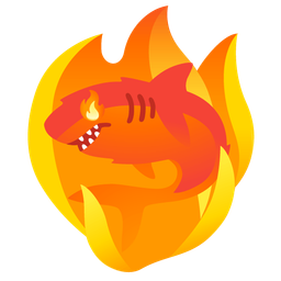 fire and shark