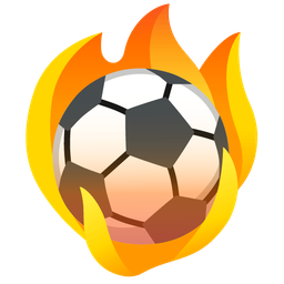 fire and soccer ball