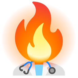 fire and stethoscope