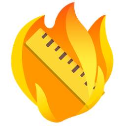 fire and straight ruler