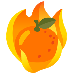 fire and tangerine
