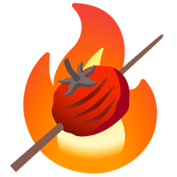 fire and tomato