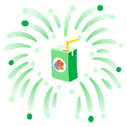 fireworks and beverage box