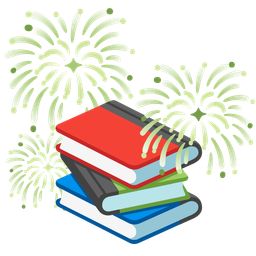 fireworks and books