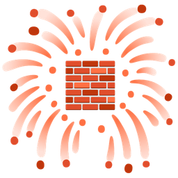 fireworks and brick