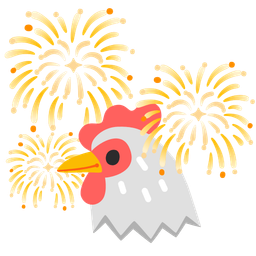 fireworks and chicken