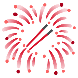 fireworks and chopsticks