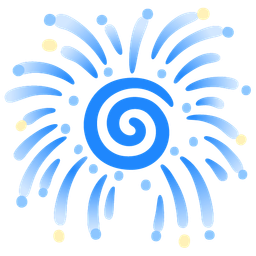 fireworks and cyclone