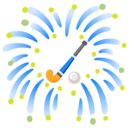 fireworks and field hockey