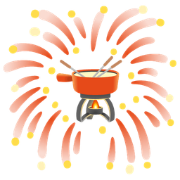 fireworks and fondue