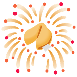 fireworks and fortune cookie