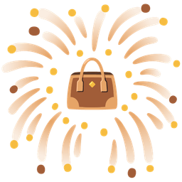 fireworks and handbag