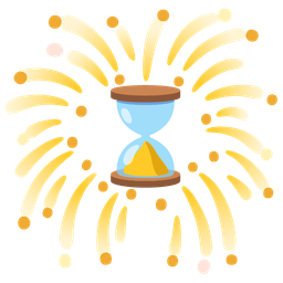 fireworks and hourglass done