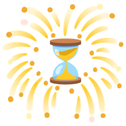 fireworks and hourglass not done