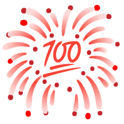 fireworks and hundred points