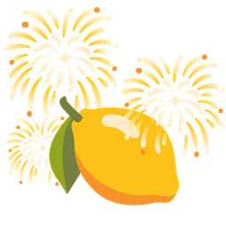 fireworks and lemon