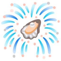 fireworks and oyster