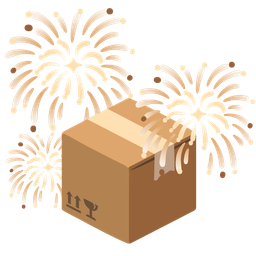 fireworks and package