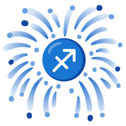 fireworks and Sagittarius