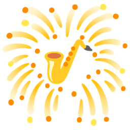 fireworks and saxophone