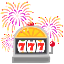 fireworks and slot machine