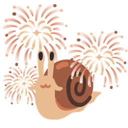 fireworks and snail