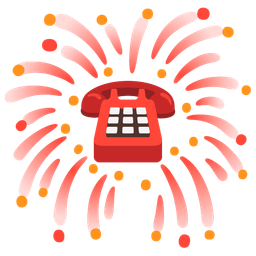 fireworks and telephone