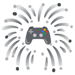 fireworks and video game