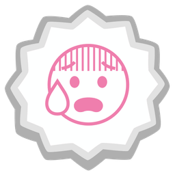 Fish cake with swirl and Anxious face with sweat