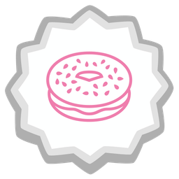 Fish cake with swirl and Bagel