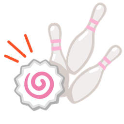 Fish cake with swirl and Bowling